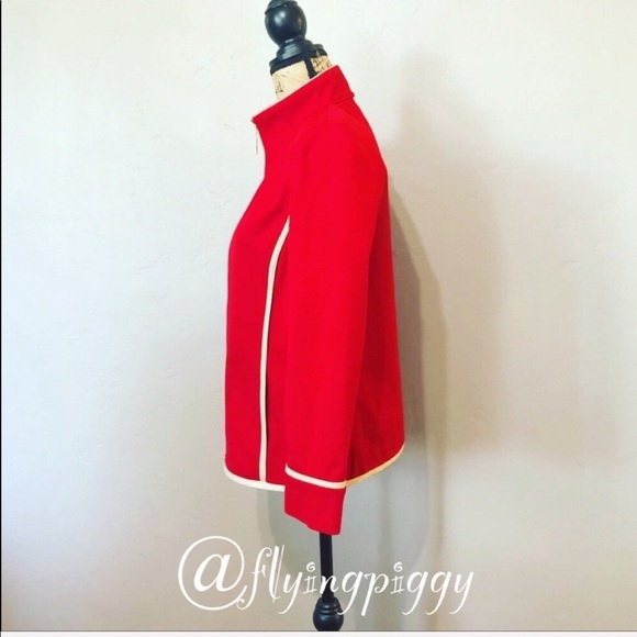 St. John Sport By Marie Gray Red Jacket Size S - Picture 2 of 8